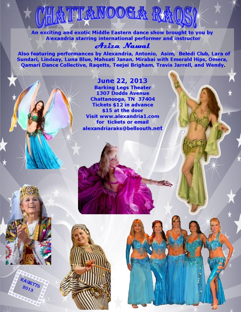 chattanooga raqs show flyer